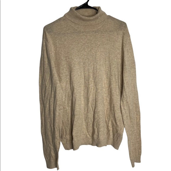 Topman Other - MENS TOPMAN ASOS Tan Cotton Turtleneck Pullover Sweater Size XL NWOT